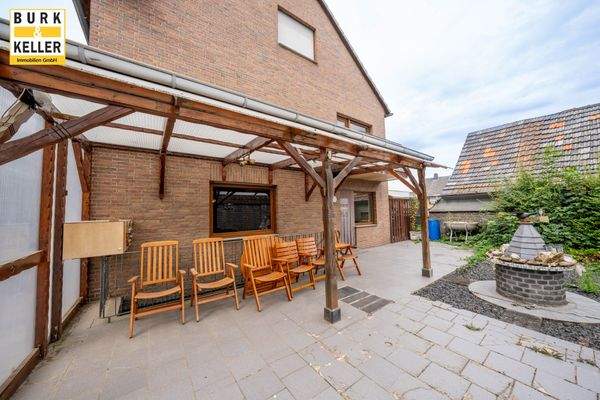 Terrasse Wohnhaus an Küche