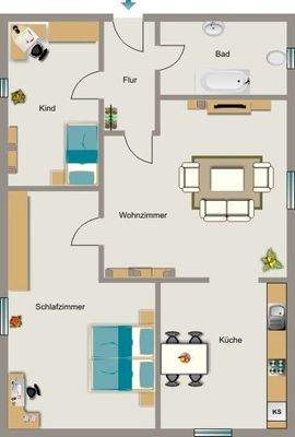 Grundriss beispielhaft
