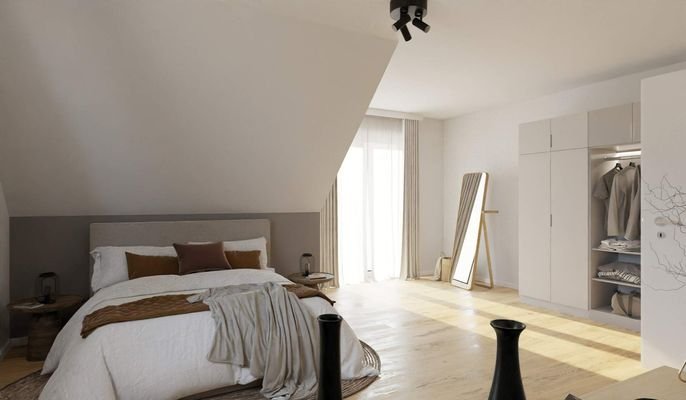  Helles und komfortables Schlafzimmer