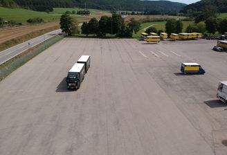 Blick aufs Grundstück