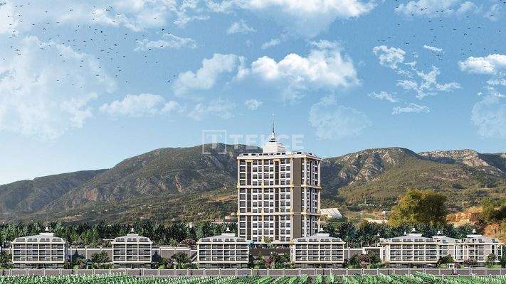 Sea View Flats within Nature in Alanya Mahmutlar