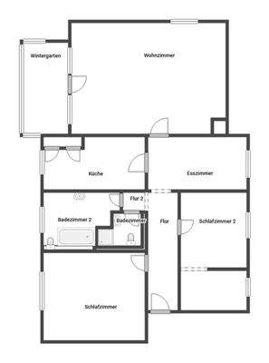 Grundriss Skizze 3.OG