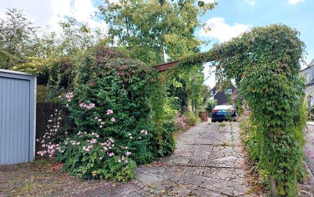 Auffahrt mit Garage.JPG