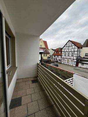 Balkon mit Blick auf die Altstadt