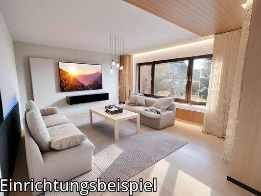 Einrichtungsbeispiel Wohnzimmer EG