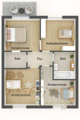 Grundriss Beispiel Obergeschoss