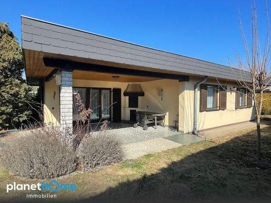 Ansicht gartenseitig-Terrasse