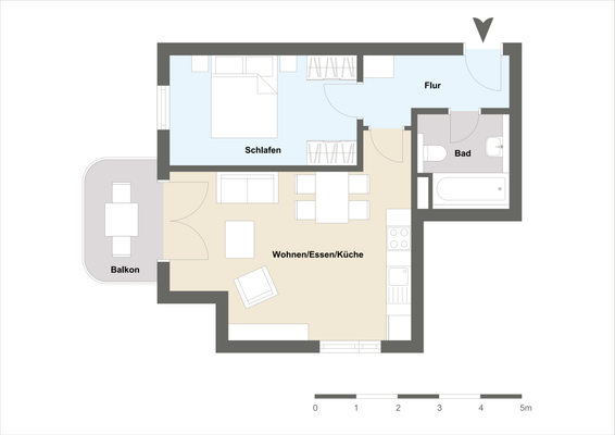 Grundriss Wohnung Nr. 17