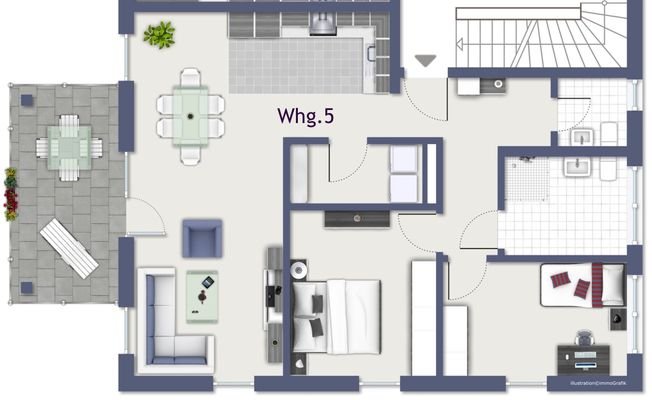 Grundriss Whg. 5