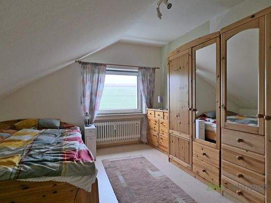 Blick ins Schlafzimmer