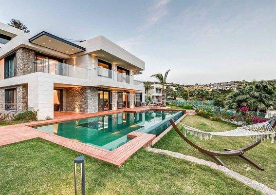 Castle View and Private Pool Detached Villas in Bodrum