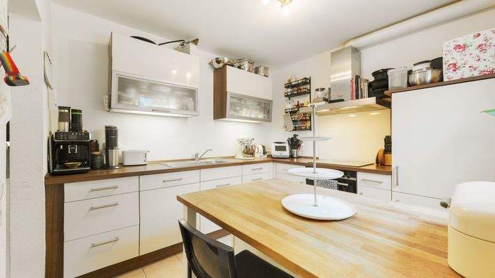 Küche mit Sitzbereich