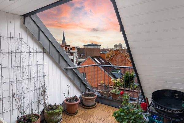 Ausblick Sonnenuntergang