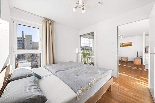 Blick vom Schlafzimmer