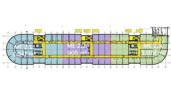 Grundriss Office Dock Ebene 2