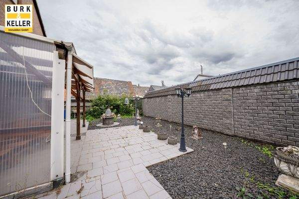 Terrasse Wohnhaus an Küche