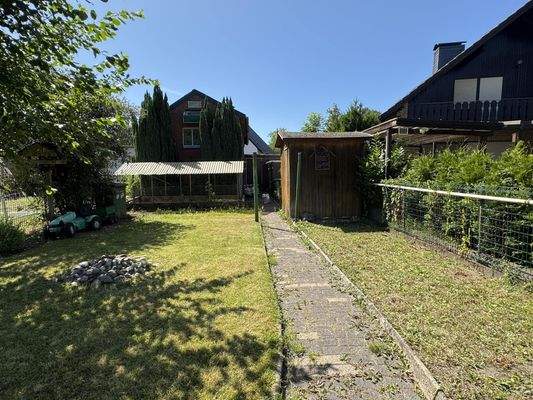 Garten mit Taubenschlag