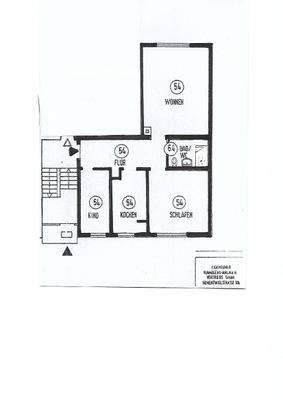 Grundriss der 3-Zi.-Wohnung im EG