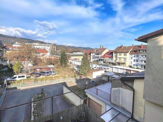 Blick vom Balkon bis zum Münster