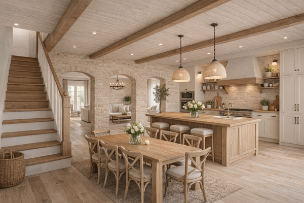 virtuell gestaltet und möbliert