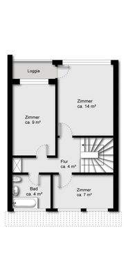 Grundriss Obergeschoss