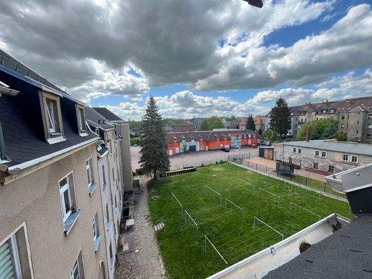 Blick vom Wohnzimmer 