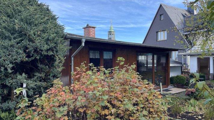 Blick zum Wintergarten