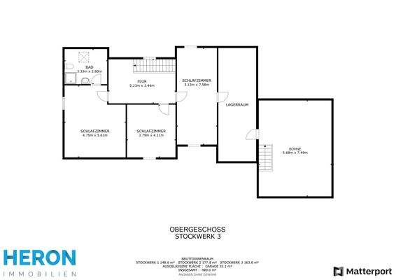 Grundriss Obergeschoss