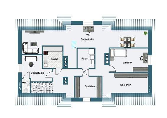 Wohnbeispiel Dachgeschoss