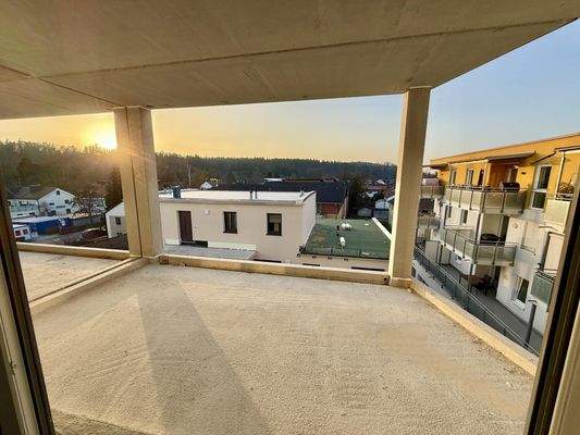 Abendstimmung auf dem Balkon