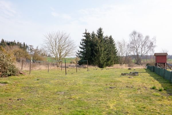 Blick aufs Grundstück