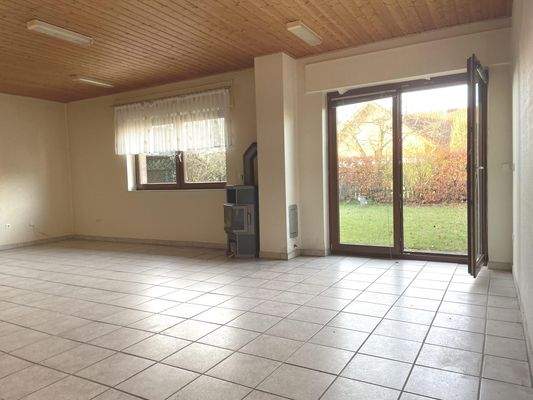 Hobbyraum mit Kaminoffen