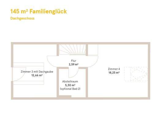 014_Grundriss Dachgeschoss 145 m_ Familienglück