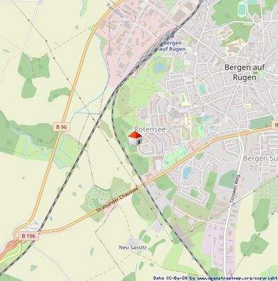 Lage in Bergen auf Rügen 