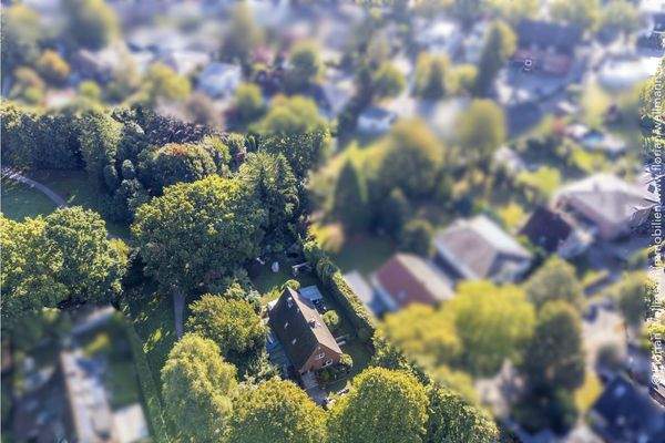Grundstück von oben - Blick von West-Nordwest