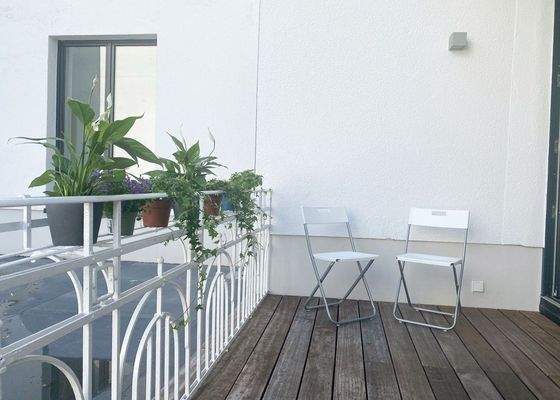 8 qm Dachterrasse
