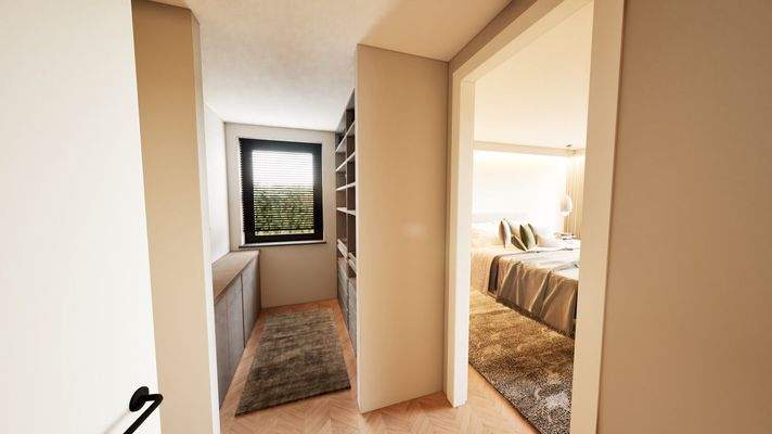 Ankleide und Schlafzimmer