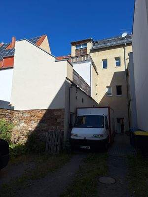 Hinteransicht des Hauses