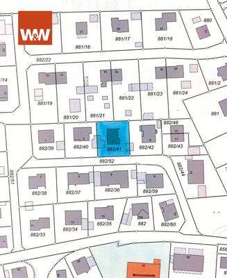 blau markierter Bereich