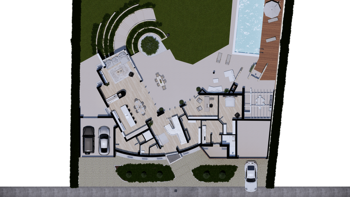 Grundriss des Erdgeschosses