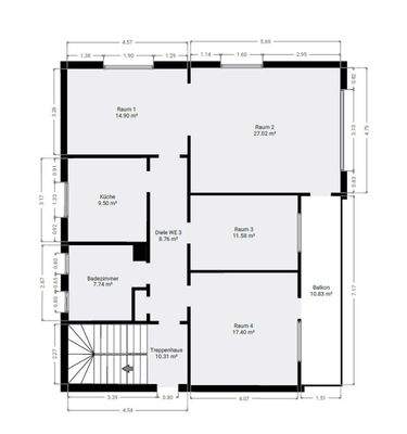 Grundriss Skizze 1.OG