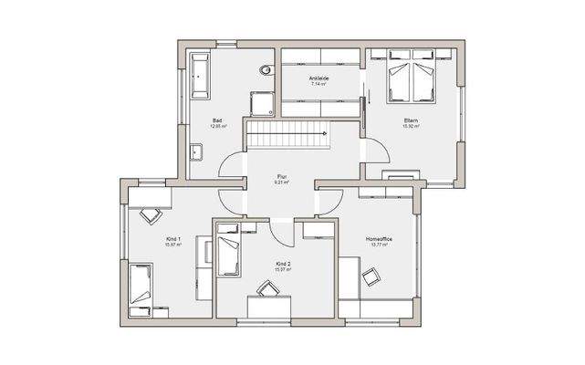 Grundriss Obergeschoss