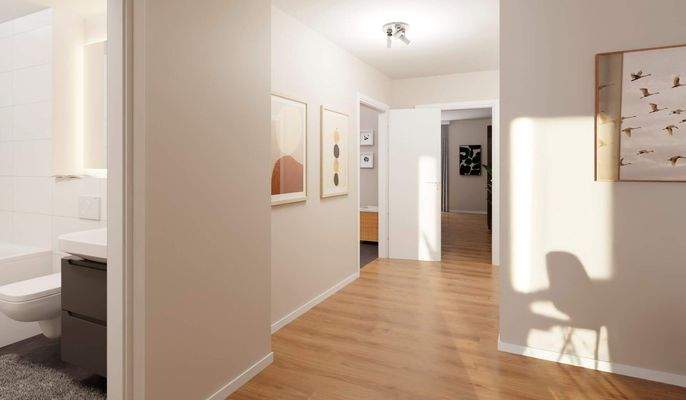 Flur in der Eigentumswohnung