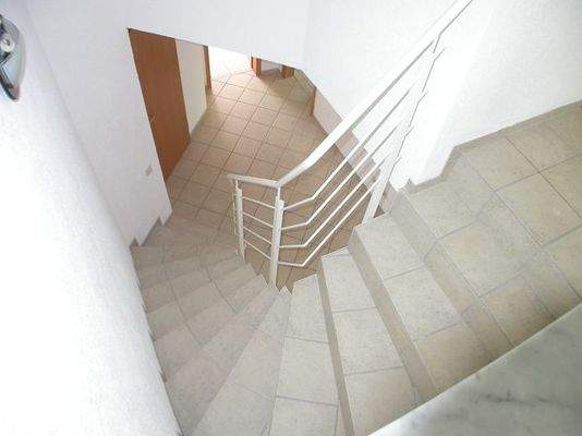 Der Zugang zum Dachgeschoß