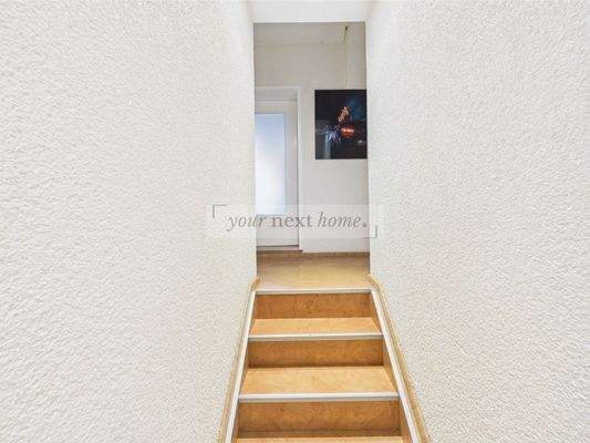 Treppe zu Schlafräumem