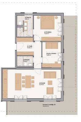 Grundriss Erdgeschoss Süd/Ost