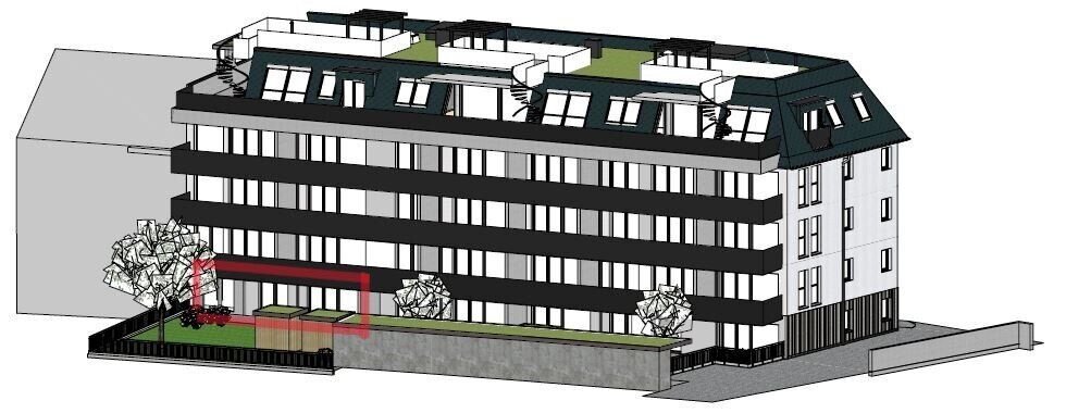 Visualisierte Lage EG Top 2A , Wohnbauprojekt Pro20+ Kufstein