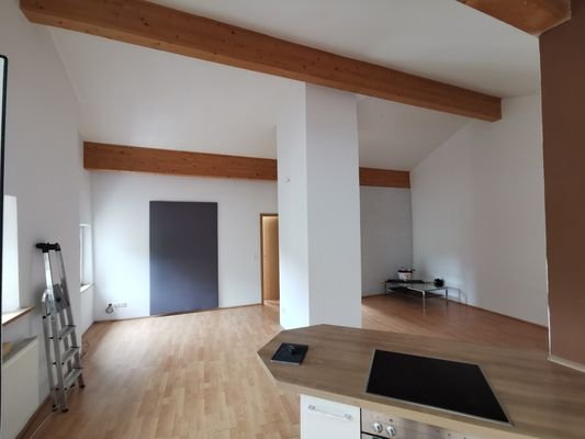 Blick in den Wohn und Eßbereich 