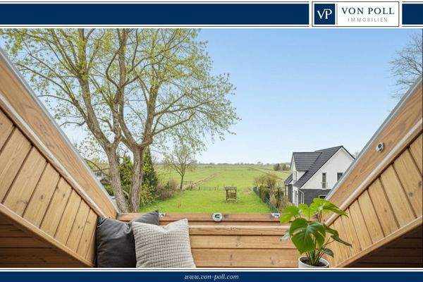 Blick auf den Weserdeich