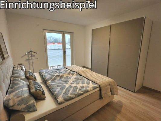 Schlafzimmer, Musterwohnung